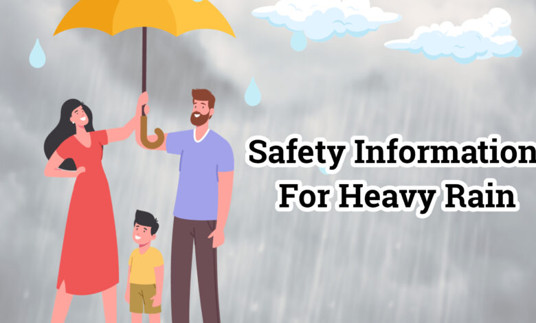 safety tips for heavy rain