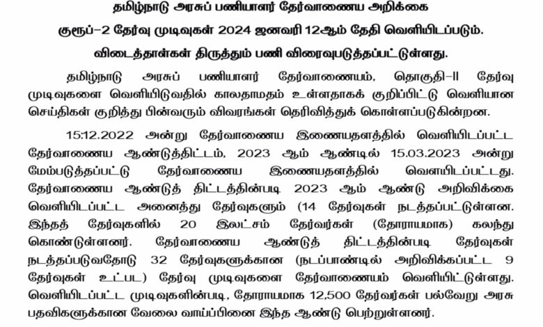 tnpsc group 2 result