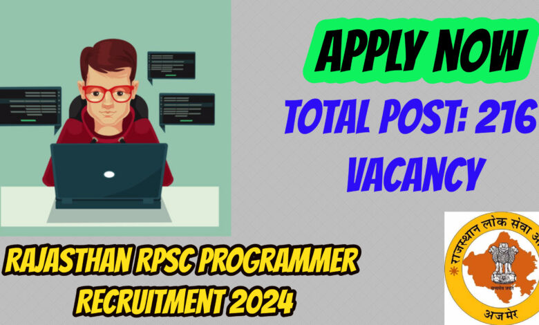 Rajasthan RPSC Programmer Recruitment 2024