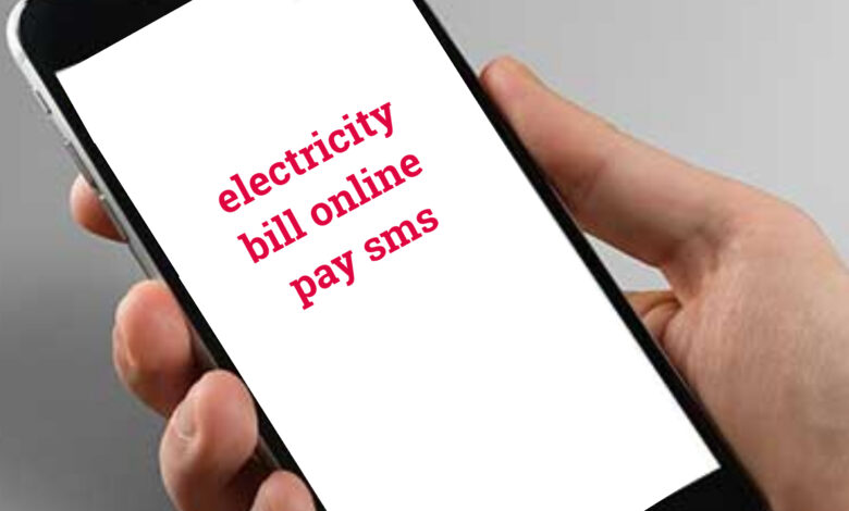 electricity bill online pay sms