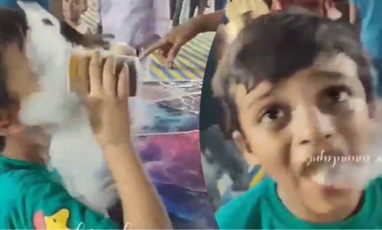 boy fainted eating Smoke Biscuits