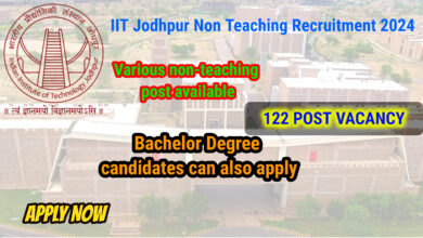 IIT Jodhpur Non Teaching Recruitment 2024