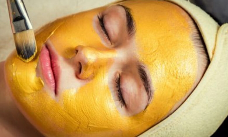 gold facial at home