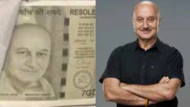 actor anupaum kher image in fake 500 rupees note