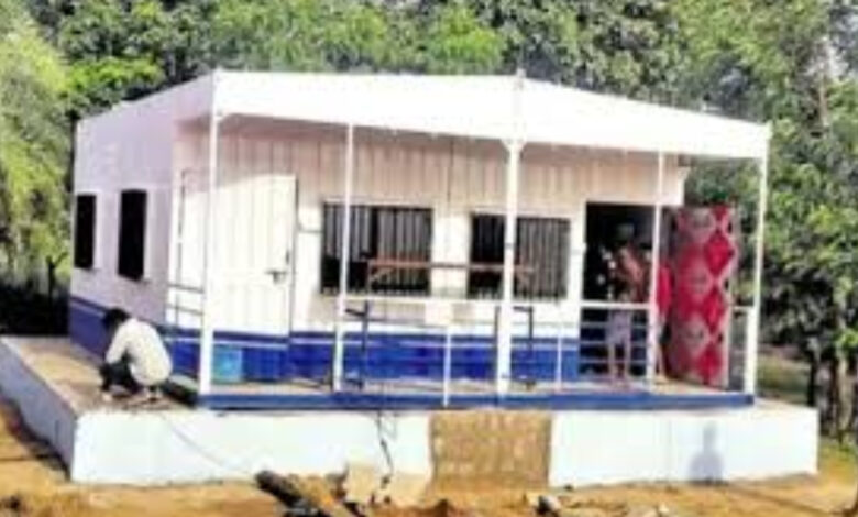 first container school in telangana