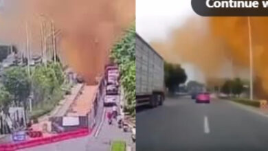 sewage pipe blast in china